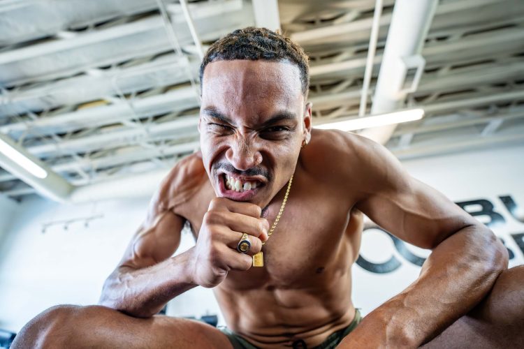 Paralympian Roderick Townsend in Gym