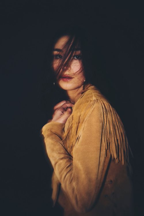 woman fashion western jacket austin