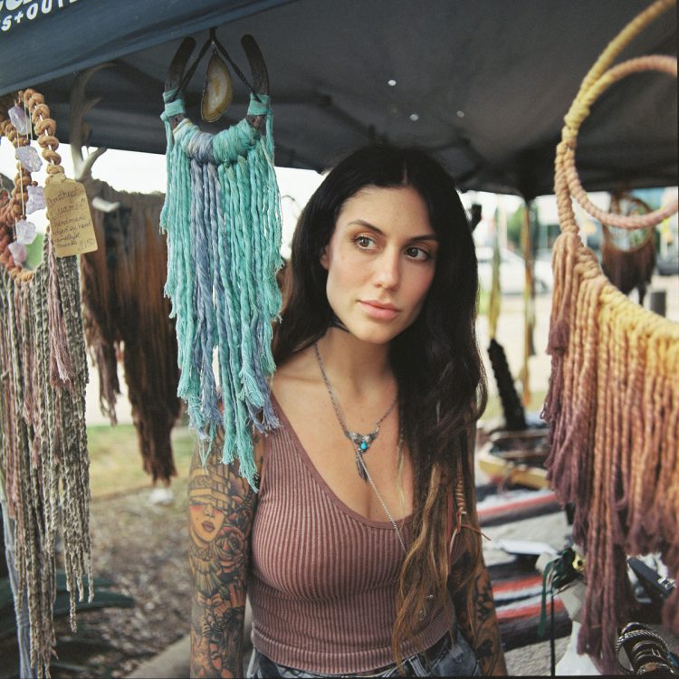 woman portrait vintage dream catchers austin